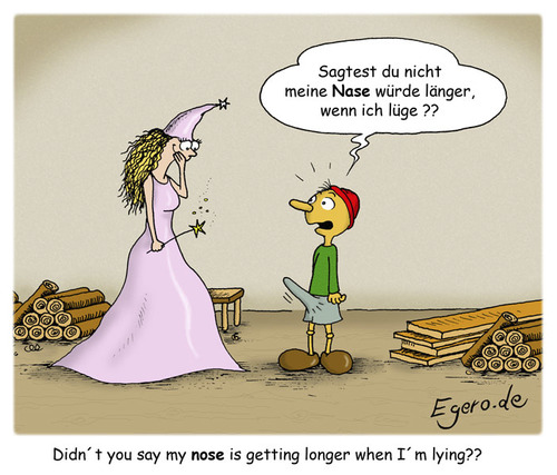 Cartoon: Pinocchio shocked! (medium) by Egero tagged eger,oliver,egero,pinocchio