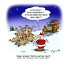 Cartoon: reindeer going on strike (small) by Egero tagged mas santa strike reindeer weihnachten streik weihnachtsmann egero oliver eger