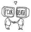 Cartoon: Fear loves Death (small) by urbanmonk tagged philosophy