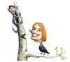 Cartoon: The Orange headed Woodpecker (small) by urbanmonk tagged poltics,nature