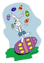 Cartoon: Egg Juggler (small) by Brian Ponshock tagged easter eggs juggling bunny
