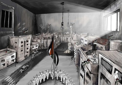 Cartoon: palestine (medium) by sabaaneh tagged palestine