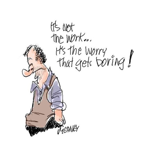 Cartoon: Depression (medium) by John Meaney tagged life,depression,boring