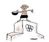 Cartoon: Olympics (small) by John Meaney tagged olympics,poor,starving,money