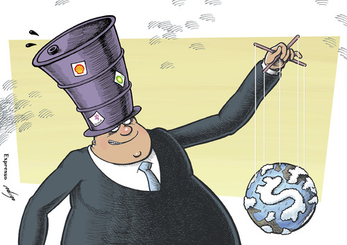 Cartoon: Big oil fixes prices (medium) by rodrigo tagged big,oil,statoil,bp,shell,price,fixing,crude,brent,market,trust