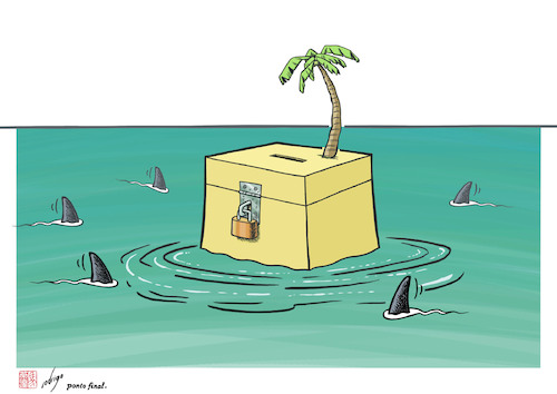 Cartoon: Dangerocracy (medium) by rodrigo tagged democracy,elections,campaign,vote,freedom,power,dictatorship,fraud,corruption