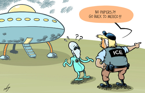Cartoon: Heart of ICE (medium) by rodrigo tagged usa,donaldtrump,immigration,president,deportation,policies,immigrants,aliens,mexico,workers,ice,whitehouse,democrats,politics,protests,los,angeles,administration,international,usa,donaldtrump,immigration,president,deportation,policies,immigrants,aliens,mexico,workers,ice,whitehouse,democrats,politics,protests,los,angeles,administration,international