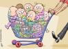 Cartoon: Baby market (small) by rodrigo tagged traffic,human,beings,babies,children,crime,pedophilia