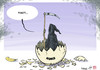 Cartoon: Bird flu strikes back (small) by rodrigo tagged bird flu h9n2 influenza health death grim reaper