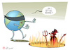 Cartoon: Blind planet.s buff (small) by rodrigo tagged environment world planet earth globalwarming climatechange extremeweather heatwave urgent ocean pollution air economy society health international politics carbon climate weather heat