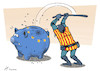 Cartoon: Cataloniaclysm (small) by rodrigo tagged spain,catalonia,european,union,eu,separatism,clashes,police,politics,barcelona,economy