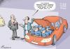 Cartoon: Crisis hits auto industry (small) by rodrigo tagged auto,automobile,automotive,industry,gm,general,motors,chrysler,ford,crisis,car,financial