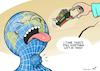 Cartoon: Ever chokin (small) by rodrigo tagged suez canal evergreen ship trade ever given commerce economy covid coronavirus pandemic world international global egypt