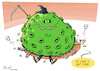 Cartoon: Flustigation (small) by rodrigo tagged health,flu,influenza,virus,japan,outbreak,world,international,pandemic,usa,infections,deaths,europe,poland,eu,surge,travel,holiday,season,covid19,politics,vaccines,who