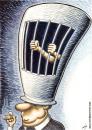 Cartoon: Freedom of thinking (small) by rodrigo tagged porto,cartoon,oporto,portugal,festival,human,rights,prison,censorship