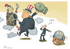 Cartoon: Global fragility (small) by rodrigo tagged world economy recovery global gdp growth trump xi jinping china us usa united states trade war tariffs