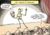 Cartoon: Hamlet in Iraq (small) by rodrigo tagged iraq usa hamlet shakespeare theater war us army