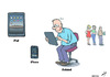 Cartoon: iSolation (small) by rodrigo tagged iphone,ipod,mac,apple,technology,behaviour