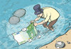 Cartoon: Money Laundering (small) by rodrigo tagged money laundering offshore bank crime euro finance corruption mafia