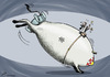 Cartoon: Nuclear terror threat (small) by rodrigo tagged nuclear,terror,al,qaeda,afghanistan,pakistan,arab,bin,laden,energy,power,plant,us,usa