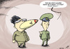 Cartoon: Peaceful Pyongyang (small) by rodrigo tagged north korea peace talks south kim jong il nuclear war pyongyang seoul