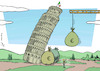 Cartoon: The Leaning Tower of Banks (small) by rodrigo tagged italy,banks,rescue,financial,banking,crisis,bailout,european,union,eu