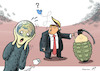 Cartoon: Trumplomacy (small) by rodrigo tagged north,korea,war,bomb,us,united,states,usa,donald,trump,diplomacy,world,fear,scream,twitter