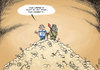 Cartoon: War crimes in Gaza (small) by rodrigo tagged israel,hamas,palestine,gaza,strip,west,bank,war,crime,terrorist,attack