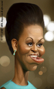 Cartoon: Michelle Obama (small) by alvarocabral tagged caricature
