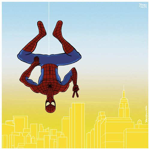 Cartoon: Amazing (medium) by Yavou tagged new,amazing,the,superhero,man,spider,cartoon,comic,marvel,parker,peter,spiderman,york,fanart