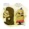 Cartoon: Head (small) by Yavou tagged headache,backpain,nonsense,cartoon,yavou