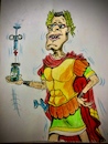 Cartoon: Oberster Impferator (small) by Mittitom tagged corona,jens,impferator,impfstoffe