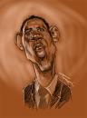 Cartoon: Obama Barack (small) by sinisap tagged caricature
