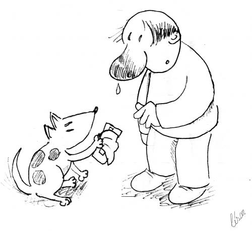 Cartoon: Obrigado - Thank you (medium) by besereno tagged dog,cao