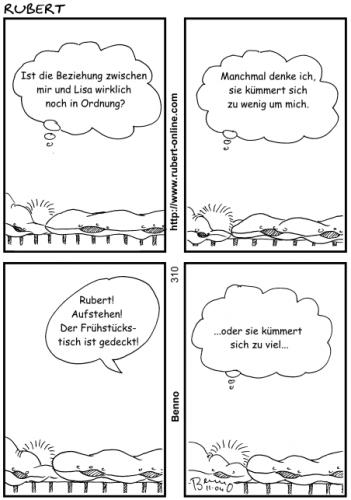 Cartoon: Zuviel oder zu wenig? (medium) by benno tagged beziehung,liebe