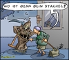 Cartoon: Der Stachel des Todes (small) by KritzelJo tagged tod rhetorische frage frau alter sterben straße