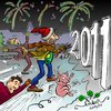 Cartoon: Happy New Year! (small) by KritzelJo tagged silvester 2011