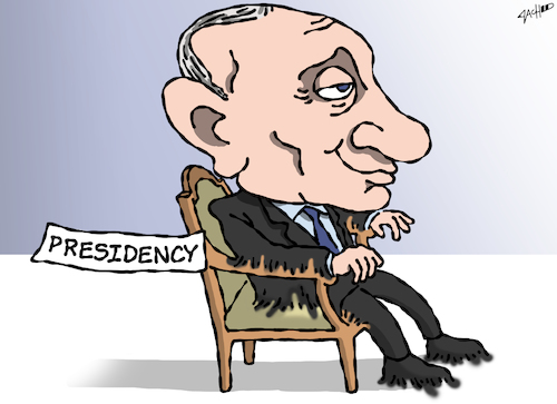 Cartoon: President for Life (medium) by cartoonistzach tagged putin,president,russia,politics,authoritarianism,democracy,putin,president,russia,politics,authoritarianism,democracy