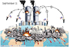 Cartoon: September 11 (small) by Mikail Ciftci tagged september11,usa,islamicgeography,mikailciftci,war