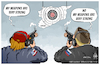 Cartoon: Syrian shooting range ! (small) by Mikail Ciftci tagged syria,war,weapon,mikailciftci