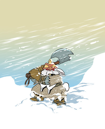 Cartoon: Zwerg-Kaninchen (medium) by Kringe tagged fantasy,kaninchen,zwerge