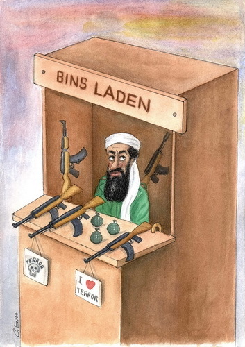 Cartoon: Bins Laden (medium) by Gero tagged osama,bin,laden
