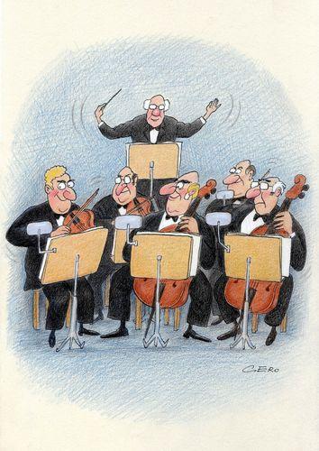 Cartoon: Orchester (medium) by Gero tagged cartoon