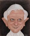Cartoon: Joseph Ratzinger (small) by Gero tagged caricature