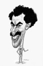 Cartoon: Sacha Baron Cohen (small) by Gero tagged caricature