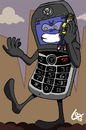 Cartoon: i belon my mobile (small) by lexgromiko tagged mobile,technology,opposite,sense