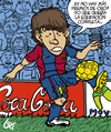 Cartoon: Lionel Messi Balon de Oro 2010. (small) by lexgromiko tagged lionel,messi,balon,oro,2010,barcelona