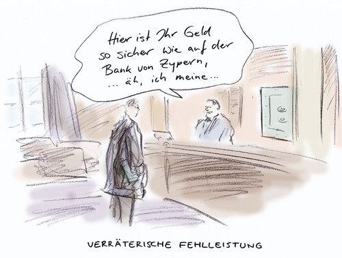 Cartoon: Safe (medium) by Bernd Zeller tagged banken,sparer,einlagen,eu,zypern