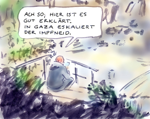 Cartoon: Verständlich erklärt (medium) by Bernd Zeller tagged medien