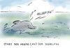Cartoon: Meerstar (small) by Bernd Zeller tagged delphine